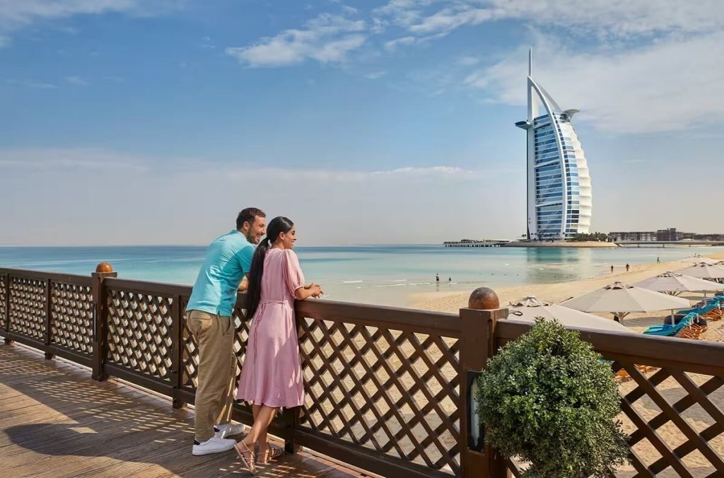 Honeymoon trip features candlelit Marina dinner, Dune desert tour,  visits to the Lost chambers aquarium, Dubai mall, Burj Khalifa, Miracle garden..